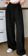 Women's Trending Korean Wide Leg Pants - Imported Poly Cotton Lycra Stretchable Fabric