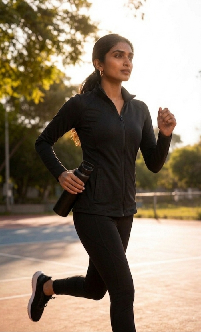 Premium DryFit Front Full Zip Athletic Bl