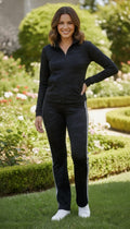 Women’s Premium Black Activewear Tracksuit Set